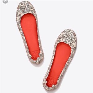 Tory Burch Minnie Travel Ballet Flats - hicks garden 6.5